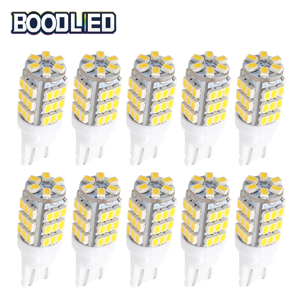 T10 Bulb W5W LED 501 194 168 W5W Bulb White LED 42 SMD 3020 SMD LED Car Clearance Light Dome Light License plate Light 12V 10pcs