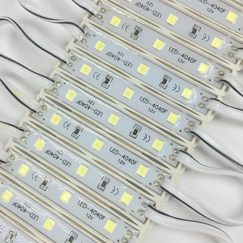 SMD 4040 LED light module for sign letter IP65 LED module DC12V SMD4040 3 led backlight tape or glue installation