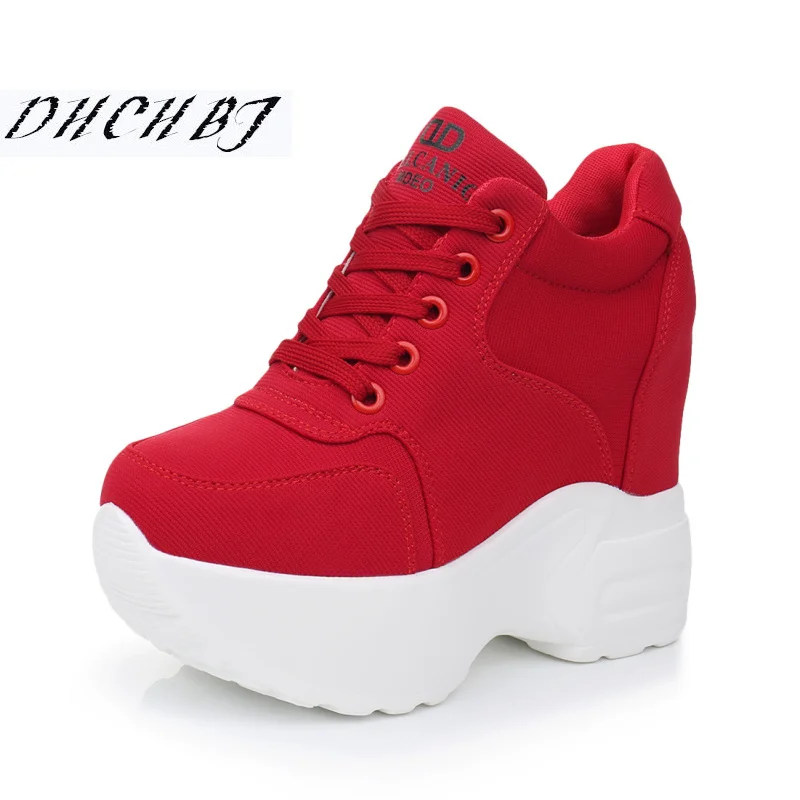 New 2025 Casual Women Shoes Height Increasing 11CM Ladies Shoes Mesh Breathable Platform Shoes Wedge  Female Shoes Sneakers