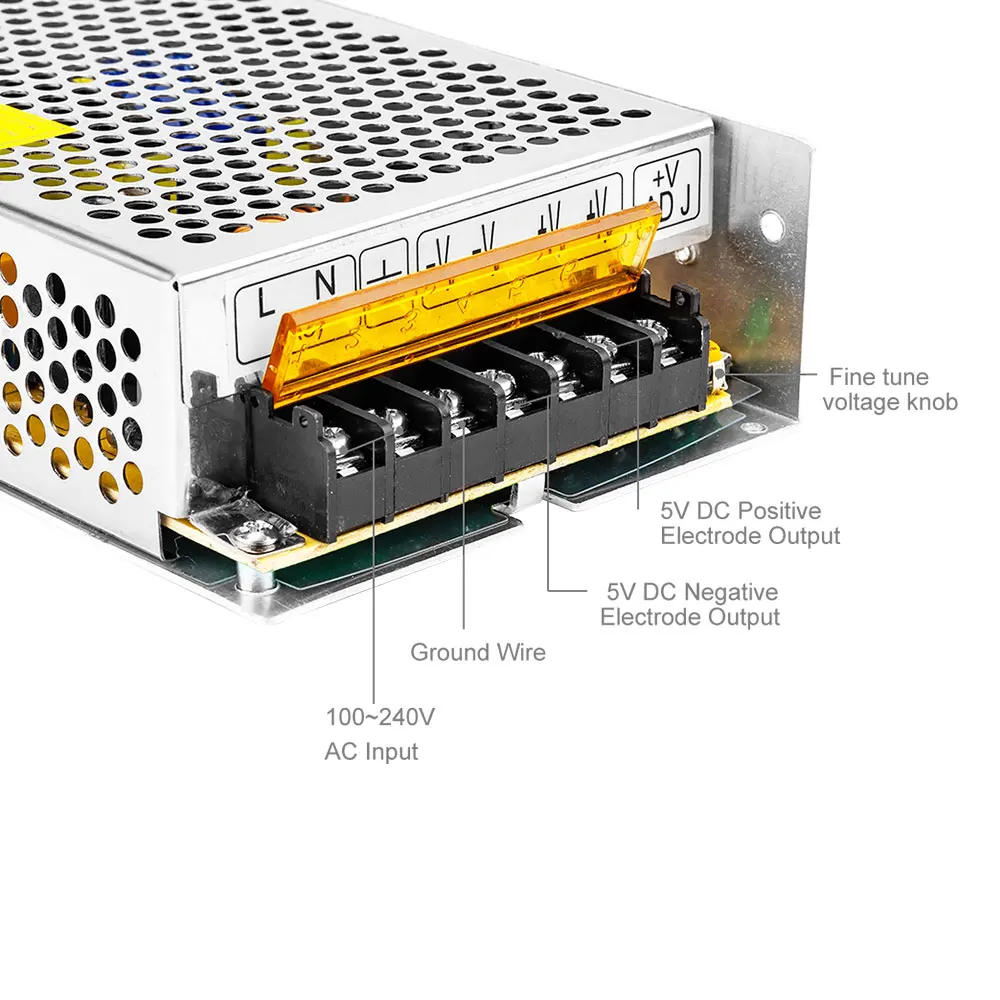 LEDストリップ用電源,変圧器アダプターws2812b ws2801 sk6812 sk9822