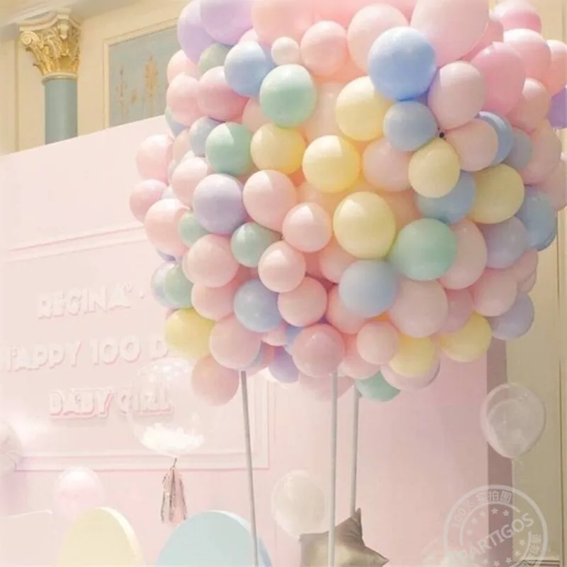 

100 шт 5/10 дюймов Macaron цветные латексные шары air globos для свадьбы, дня рождения, украшения для детей, Детский душ, воздушный шар, гирлянда