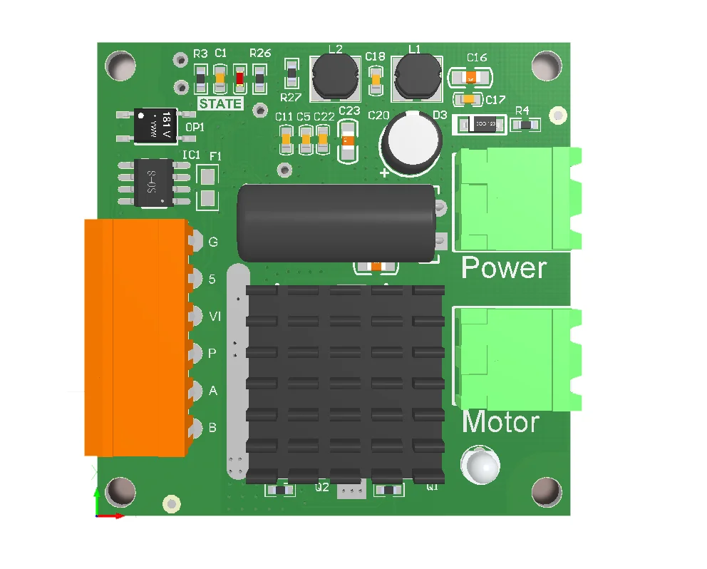 12V 24V 16A High Power DC Motor Drive Module Board H Bridge Full Isolation Can Be Full PWM