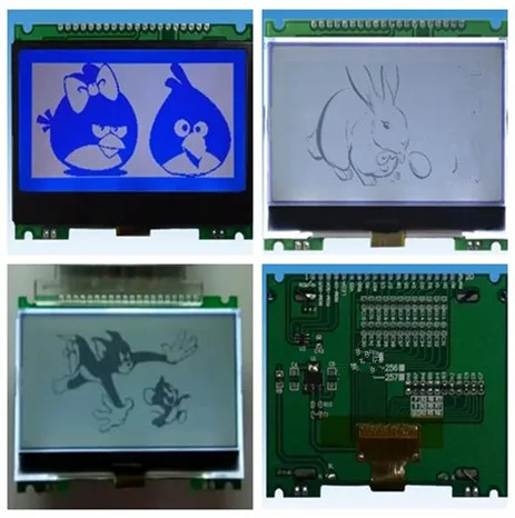 3.2 inch 20PIN SPI COG 256128 LCD Module ST75256 Controller White/Blue Backlight I2C/Parallel Interface (No Chinese Font)