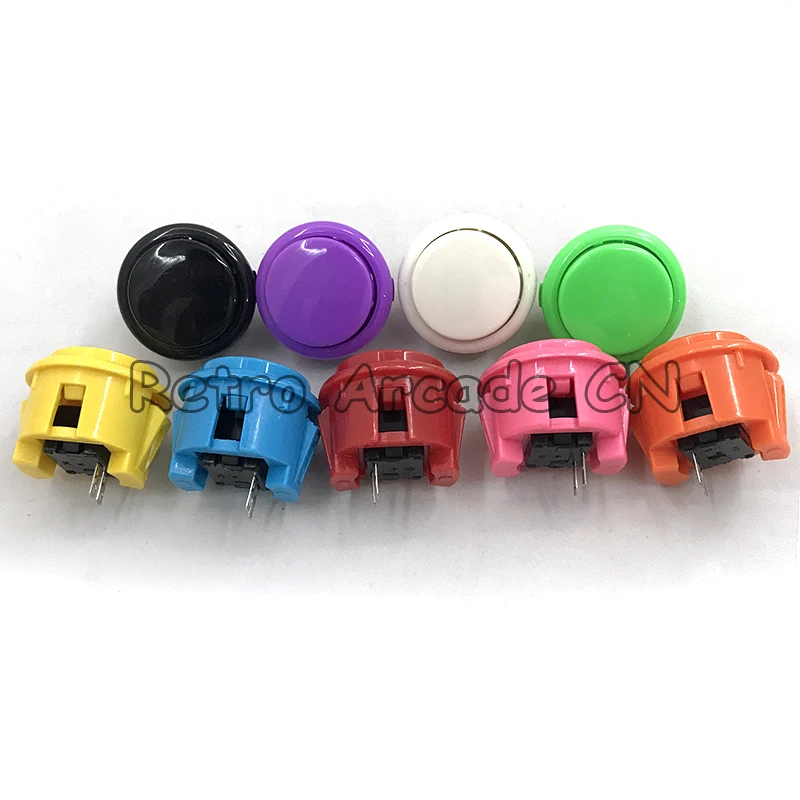 

50 pcs Arcade Durable Push Button OEM 30mm or 24 mm push button copy sanwa push button DIY Arcade fighting game kit