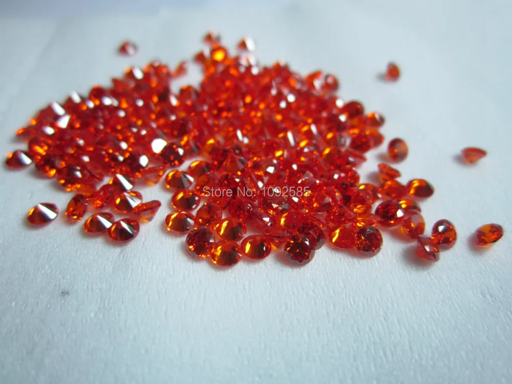 Wholesale 1000 pcs/lot 3.25 mm  Cubic Zirconia red round perfect cut CZ stone high temperature resistance