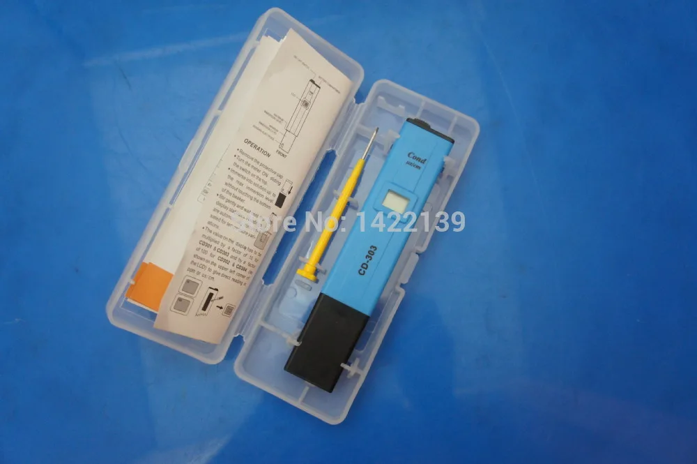 

Digital Pen-type CD-303 Conductivity meter 10-1990us/cm Resolution:10 Error:2%F.S