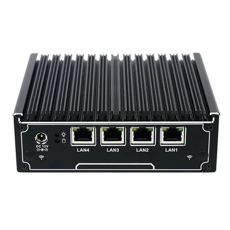 Newest 4 Lan Pfsense Router With Intel Bay Trail Quad Core J1900 Business Mini PC Support 3G/4G 1*COM 1*VGA Windows 7