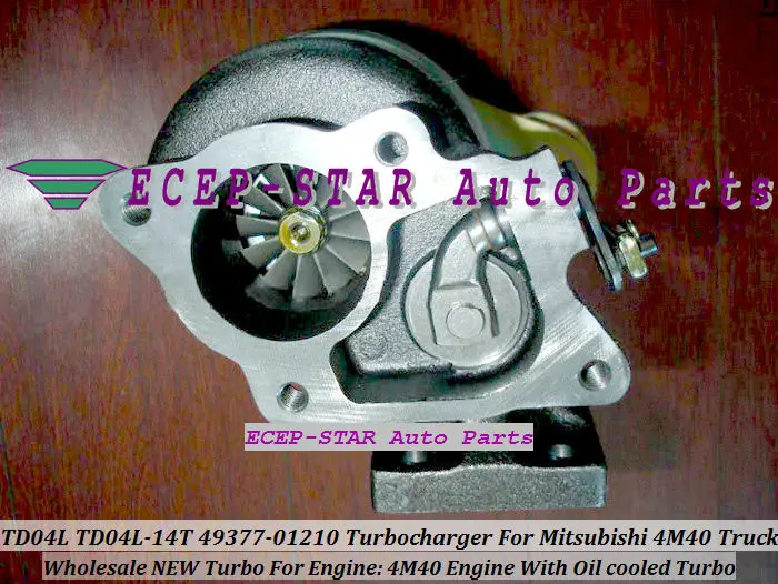 Free Ship TD04L 14T 49377-01210 49377 01210 4937701210 Oil cooled Turbine Turbo Turbocharger For Mitsubishi 4M40 Deisel Engine