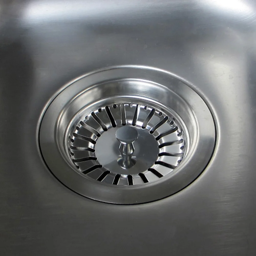 Talea Sink Drain Plug Stainless Steel Kitchen Sink Strainer Limbah Plug Food Filter Rubber Plug