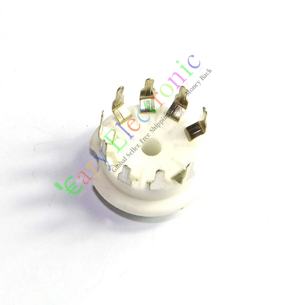 Wholesale and retail 4pcs 9pin PCB Ceramic vacuum tube socket valve 12AX7B 12AU7 ECC83 ECC82 AUDIO free shipping