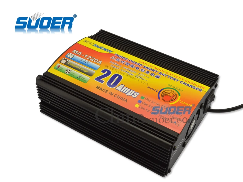 Suoer【 Battery charger 】 best price Universal Battery Charger 20A 12V Car Battery Charger(MA-1220A) image 4