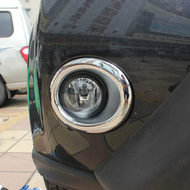 

For Nissan X-Trail T31 XTrail 2012 2013 car accessories Front Chrome Fog Light Trim Rim Lamp Cover ABS Chrome Car-styling