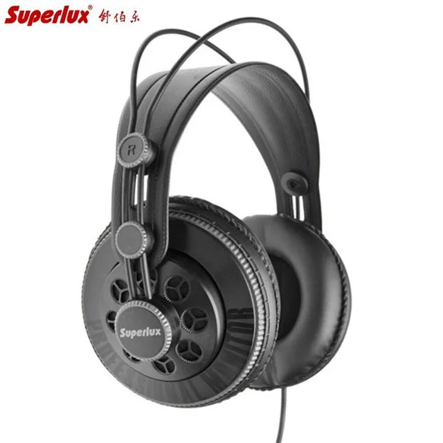 Superlux HD681B 3.5mm Jack Wired Super Bass Dynamic Earphone Noise Cancelling Headset with Adjustable Headband Cable studio