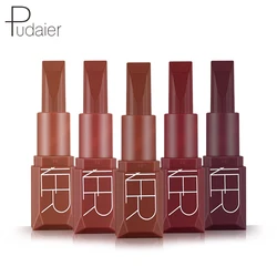 ON SALE-Pudaier Matte Lipstick Moisturizing Long-lasting Lip Stick Velvet Nude Makeup Lipstick Sexy Color Smokey Rose Lipstick