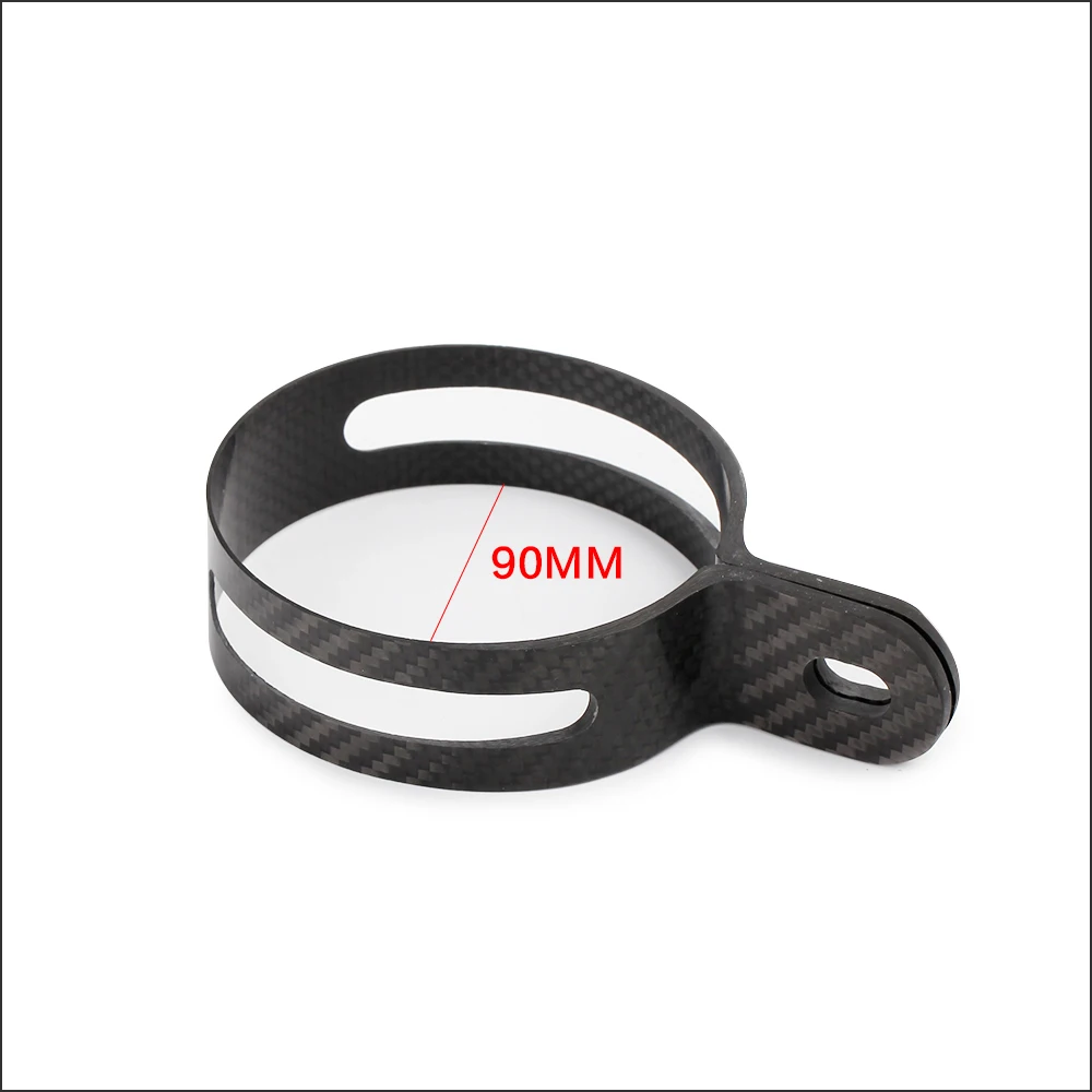 Universal Carbon Fiber Clamp Fixed Ring Support Bracket for Motorcycle Exhaust Pipe Muffler Escape Moto exhaust pipe