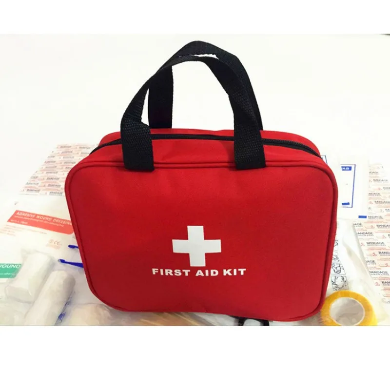 First Aid Kit with Compact and Lightweight Bag 210pcs of High Quality Emergency Material for Home/Car or Travels OSHA Compliant