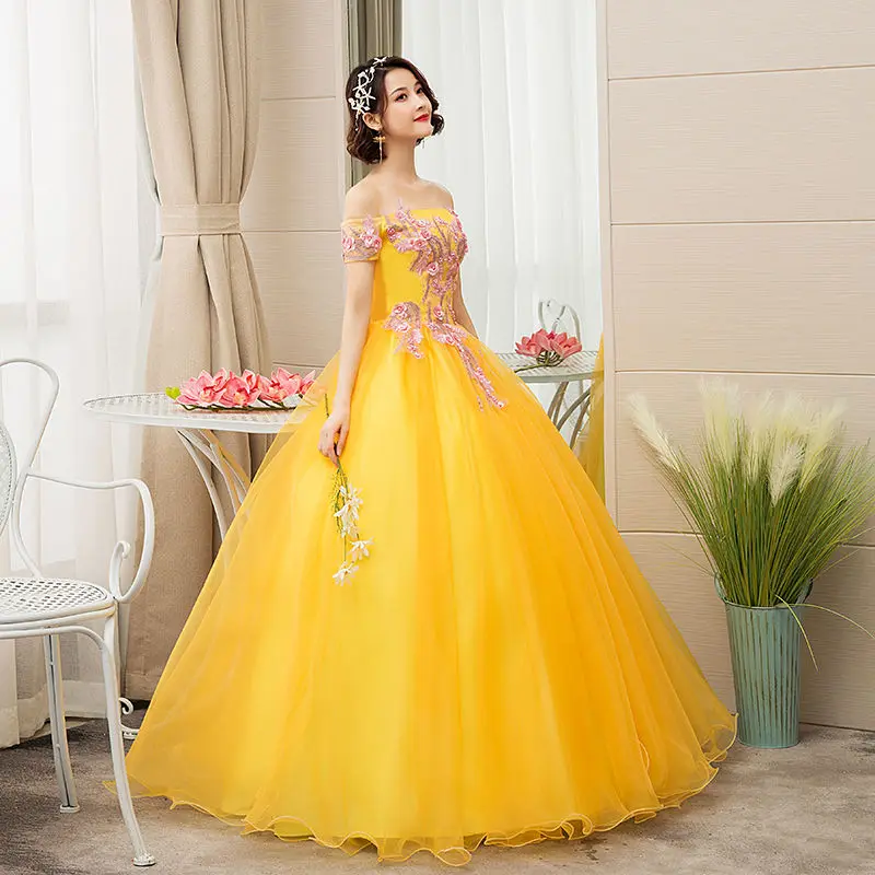 Quinceanera Dresses 2024 New The Golden Off The Shoulder Lace Vestidos 15 Anos Party Party Prom Quinceanera Gown Customized