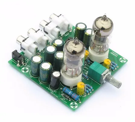 AC 12V 6J1 Tube gorączka przedwzmacniacz przedwzmacniacz AMP płyta wzmacniacza moduł bufora słuchawkowego Stereo potencjometr zawór DIY Kit