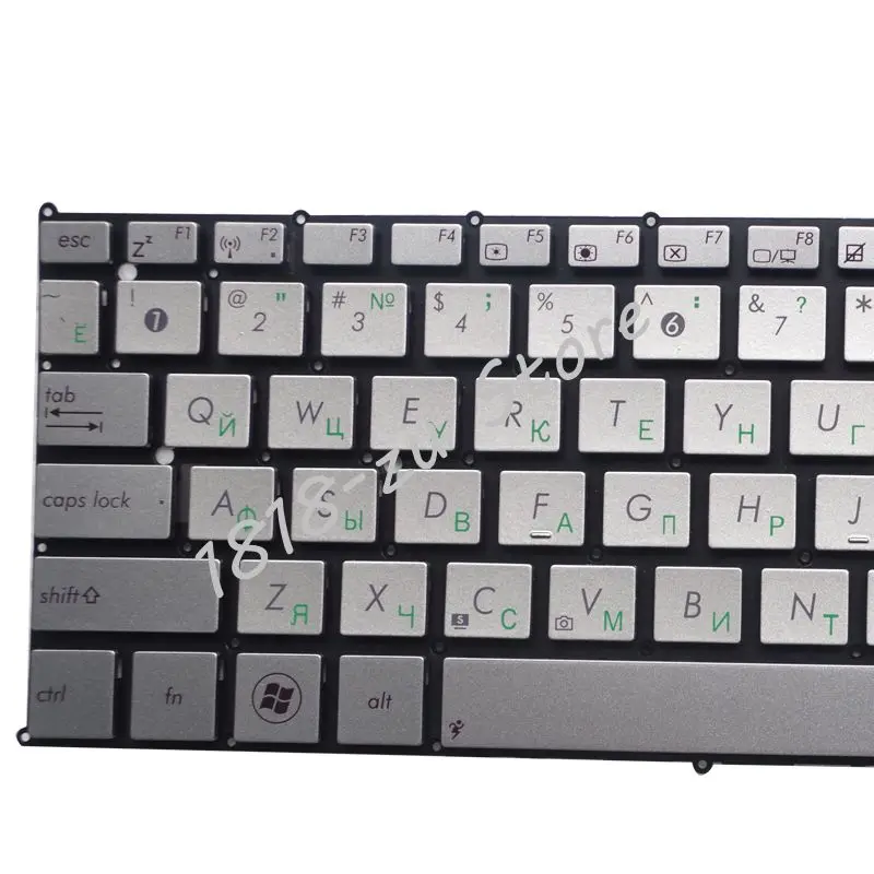 New Russian Keyboard RU For ASUS UX21E Laptop Silver Keyboards Replace Notebook Without Frame