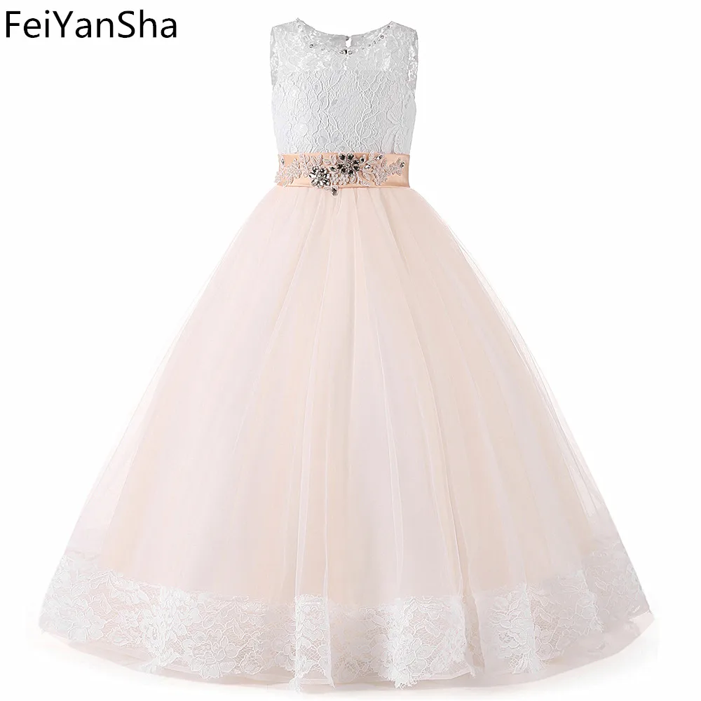 

NEW Flower Girl Dresses for Weddings Crystal Beaded First Communion Dresses for Girls Pageant Dresses for Little Girls Glitz