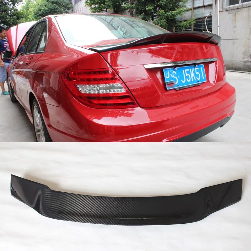 

R Style Carbon fiber Trunks Spoiler Fit For Benz C-Class W204