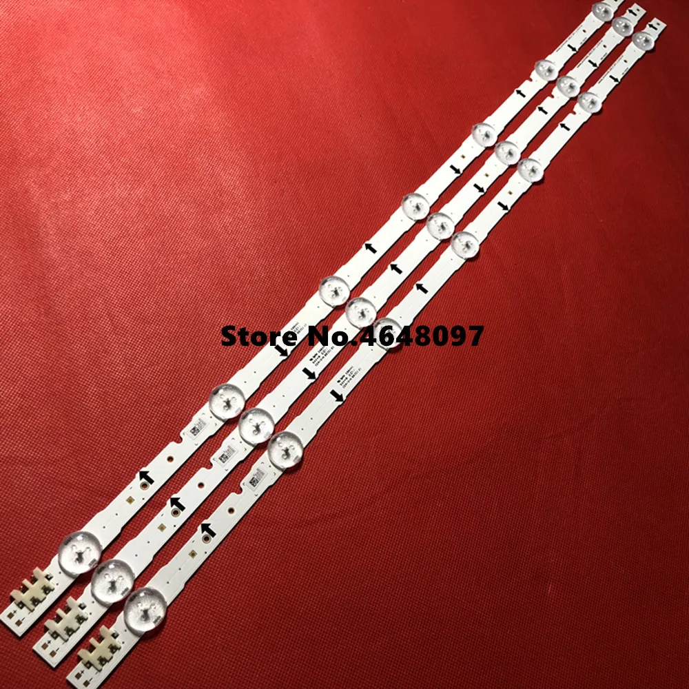 4 Pieces/set 7 LEDs  647mm LED strip for D4GE-320DC1-R2 ue32j5500ak UE32J5500