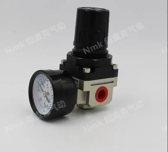 Air Control Compressor Pressure Gauge Relief Regulating Regulator Valve AR3000-02 1/4'' Port Size