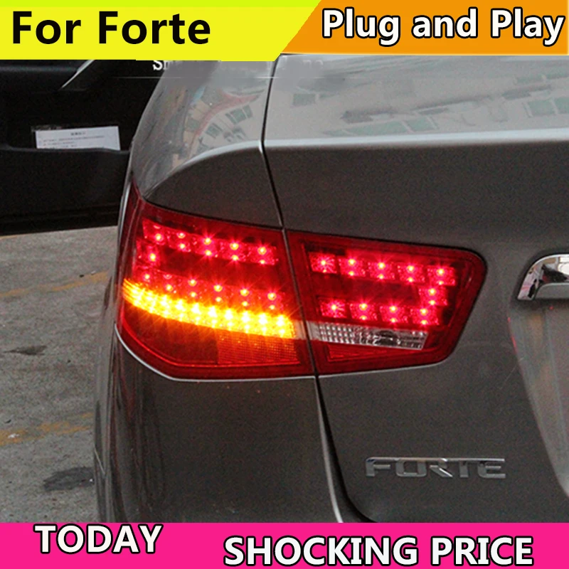 doxa Taillight for Kia Forte 2010-2013 Cerato LED Tail Lamp Forte Rear Lamp DRL+Brake+Park+Signal led light