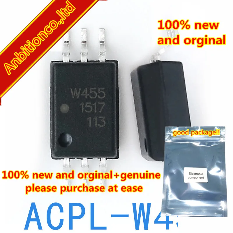 10pcs 100% new and orginal W455 ACPL-W455-500E in stock