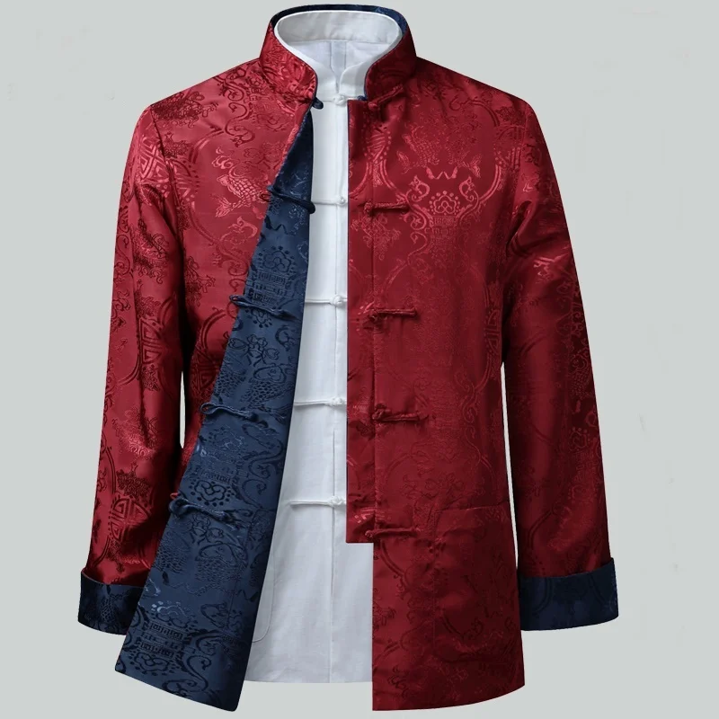 

Mens chinese jackets shanghai tang traditional chinese clothing for men kung fu uniform traditional chinese clothing Q126