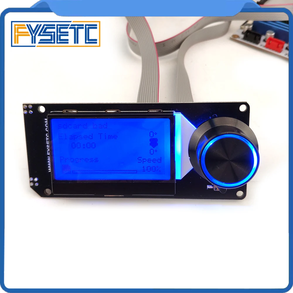 Typ A MINI12864 ekran LCD mini 12864 v2.1 wyświetlacz podświetlenie RGB czarny wsparcie Marlin DIY dla SKR z kartą SD części drukarki 3D — zdjęcie 6