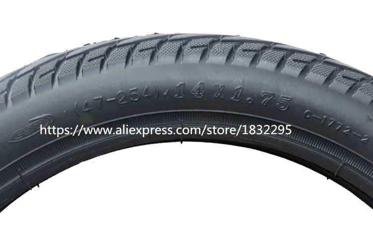 1pcs 14x1.75Bicycle Tire E-Bike The Folding Tires Neumaticos  14x1.95 tire