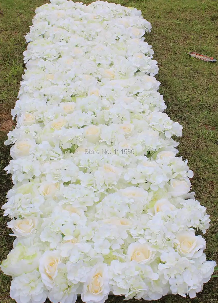 SPR 50*200cm wedding flower wall 2018 hot stage backdrop decorative factory artificial flower wedding arrangement