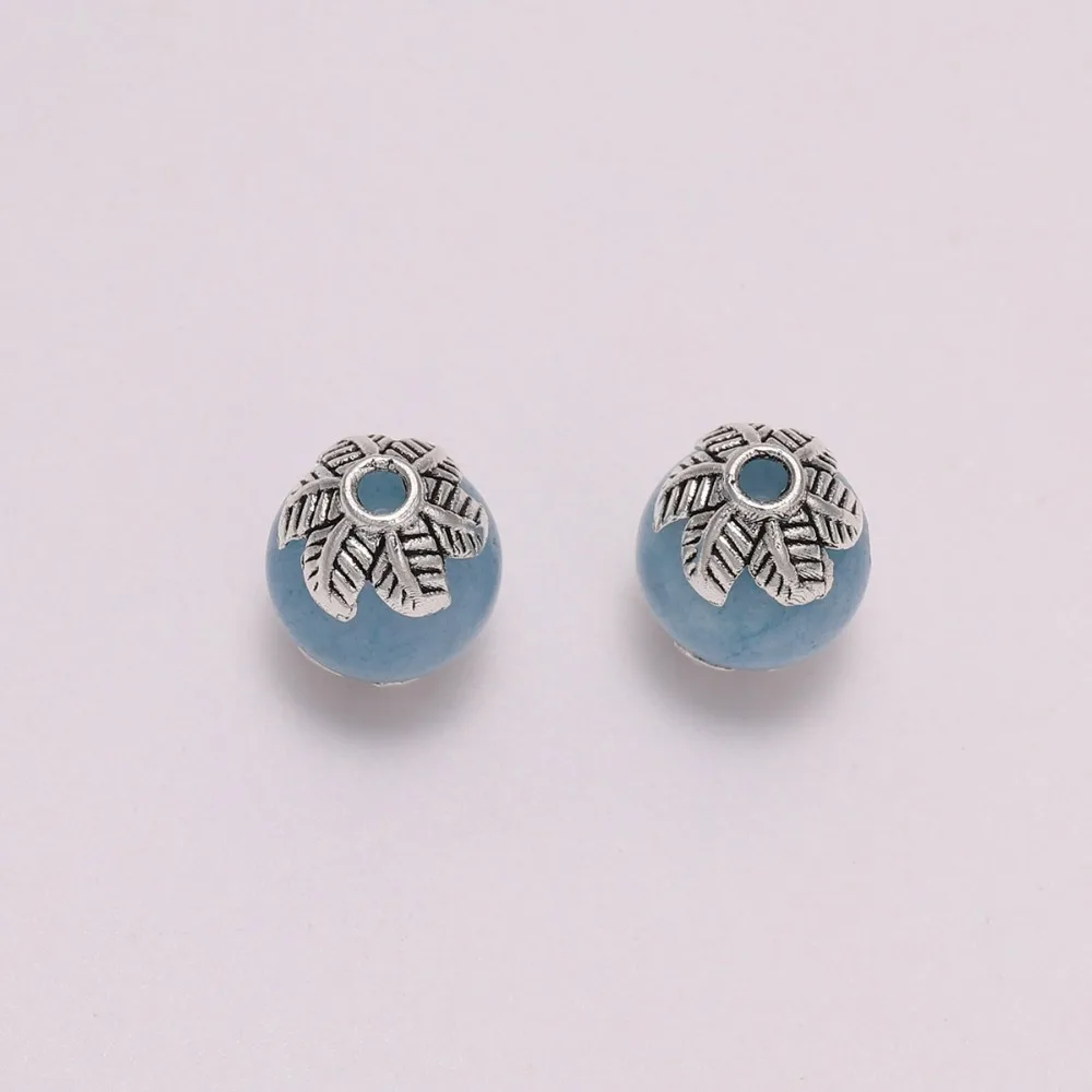 20pcs/Lot 10mm Antique Leaf Flower Bead Caps For Jewelry Making Bead Caps End Jewelry Finding Making Component