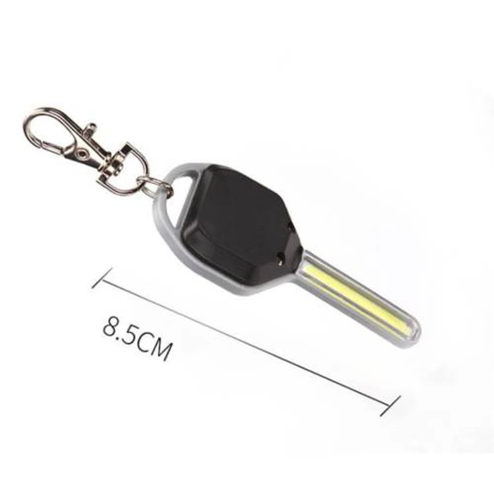 Mini LED Flashlight Light Mini Key Shape Keychain Lamp Torch Emergency Camping Light