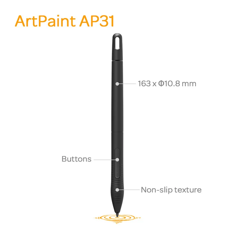 GAOMON ArtPaint AP31-8192 Level Battery-Free Wireless Art Stylus Only for M10K 2018 Version Graphics Tablet