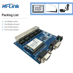 Free Ship  HLK-RM08K MT7688K serial WIFI module five- ethernet/ two-serial/UART to WIFI module MT7688K kit compatible hlk-rm04