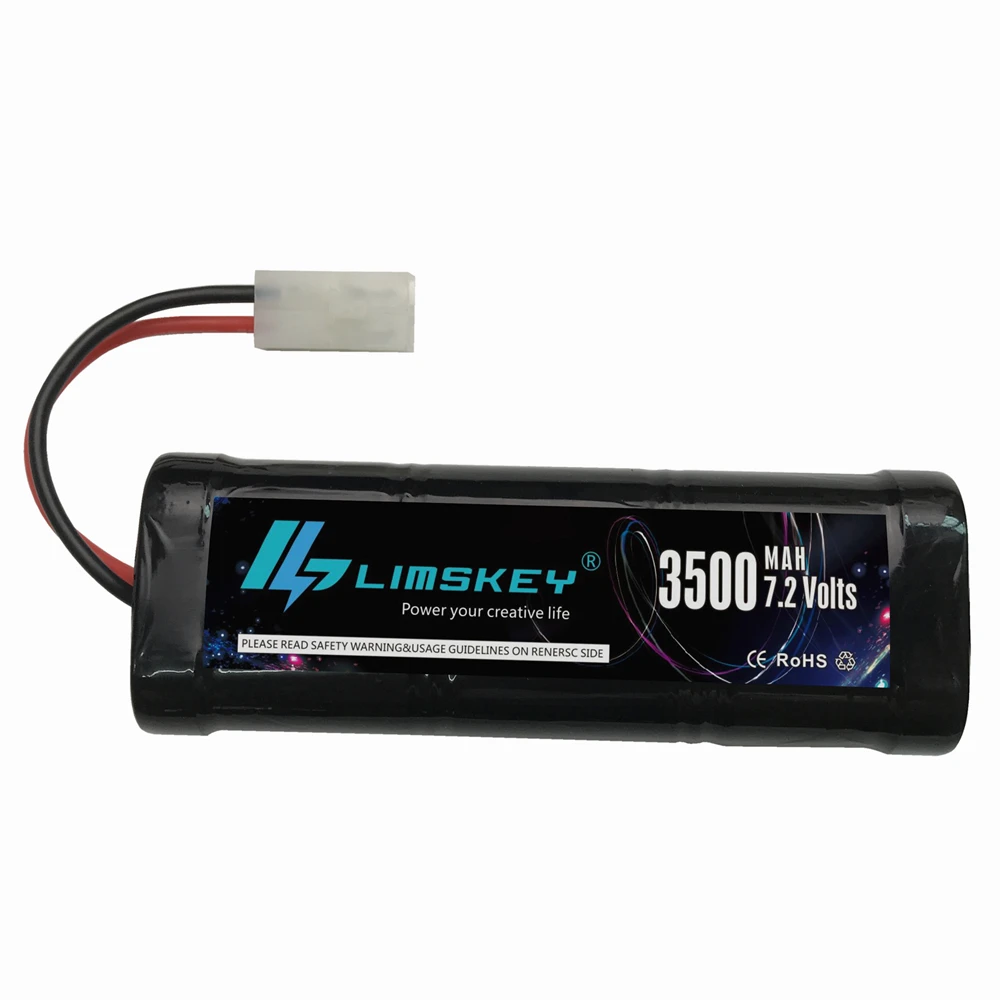 LIMSKEY 7.2 V 3500mAh akumulator 7.2 V Ni-MH akumulator Tamiya wtyczka o dużej pojemności SC * 6 ogniw do sterowania RC samochody zabawkowe bateria