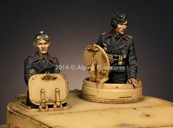 Kit de modèle Panzer Commander en résine, ensemble de 2 figurines, 1/35