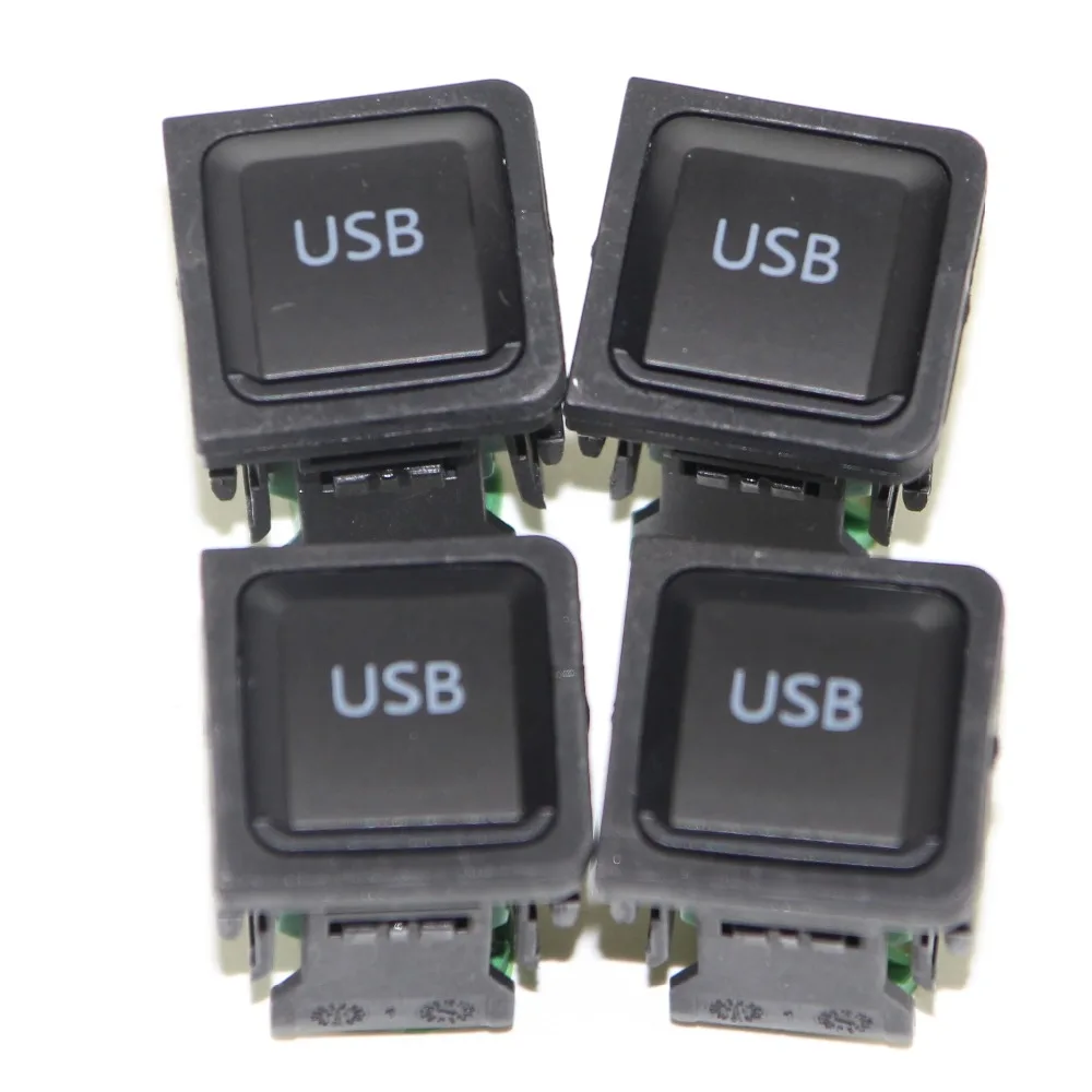 4 Set Car USB Switch Interface Connector Wire Cable Adapter 5KD 035 726A 5KD035726A For VW Golf MK6 Jetta MK5 Scirocco