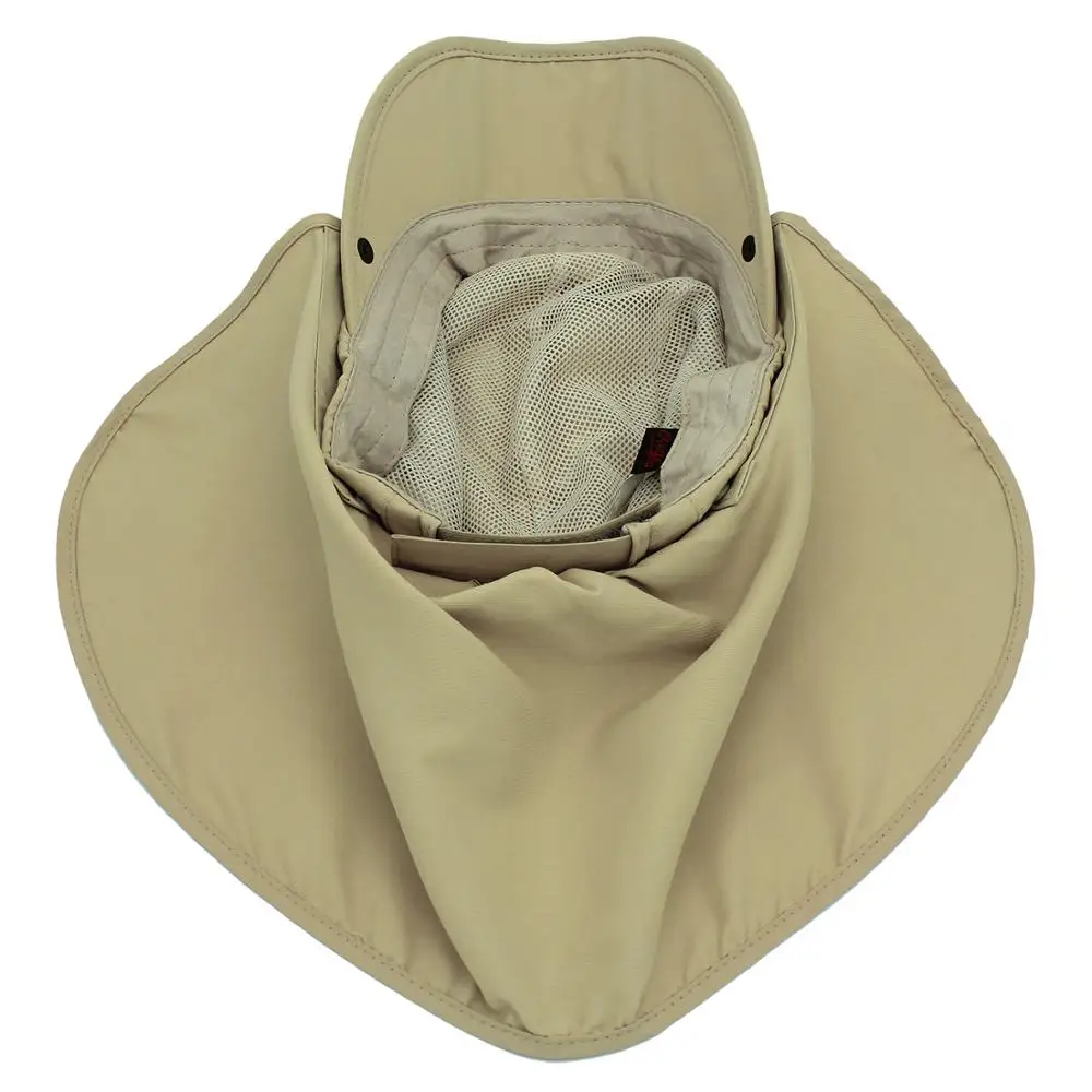 Connectyle Boys Girls Kids Summer UPF 50+ Sun Protection Cap Adjustable Quick Dry Detachable Fishing Hat with Neck Flap