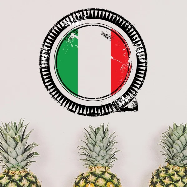 

Italy National Flag Europe Symbol Mark Illustration Pattern Removable Wall Sticker Art Decals Mural DIY Wallpaper for Room Decal