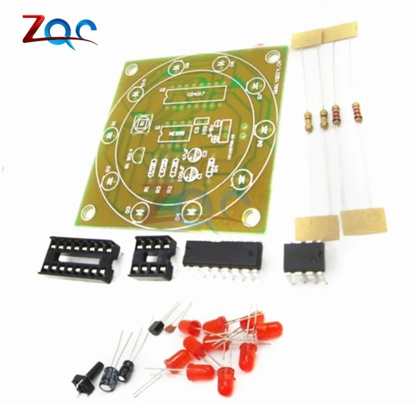 Lucky Rotary Suite Electronic Suite CD4017 NE555 Self DIY LED Light Kits Production Parts And Components