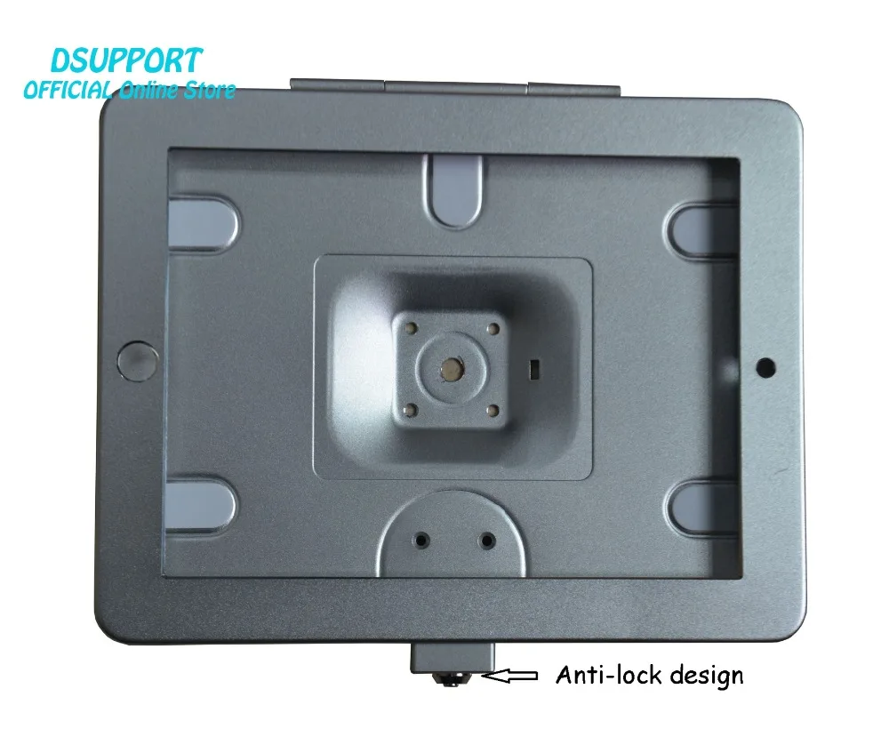 حامل حائط للكمبيوتر اللوحي مقاس 9.7 بوصة ، جهاز لوحي من سبائك الألومنيوم ، تصميم مضاد للسرقة ، مع قفل أمان