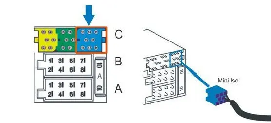 BLUETOOTH ADAPTER FOR AUDI, SKODA, SEAT, VOLK.SWAGEN, BECKER, PHILIPS AND BLAUPUNKT CAR RADIOS WITH A 8-PIN AUX CONNECTION