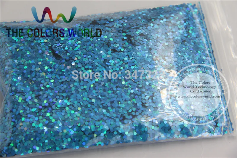 1.5 MM Laser Blauw Kleur Glitter Spangles, holografische Kleur Pailletten voor nail art of Andere DIY decora