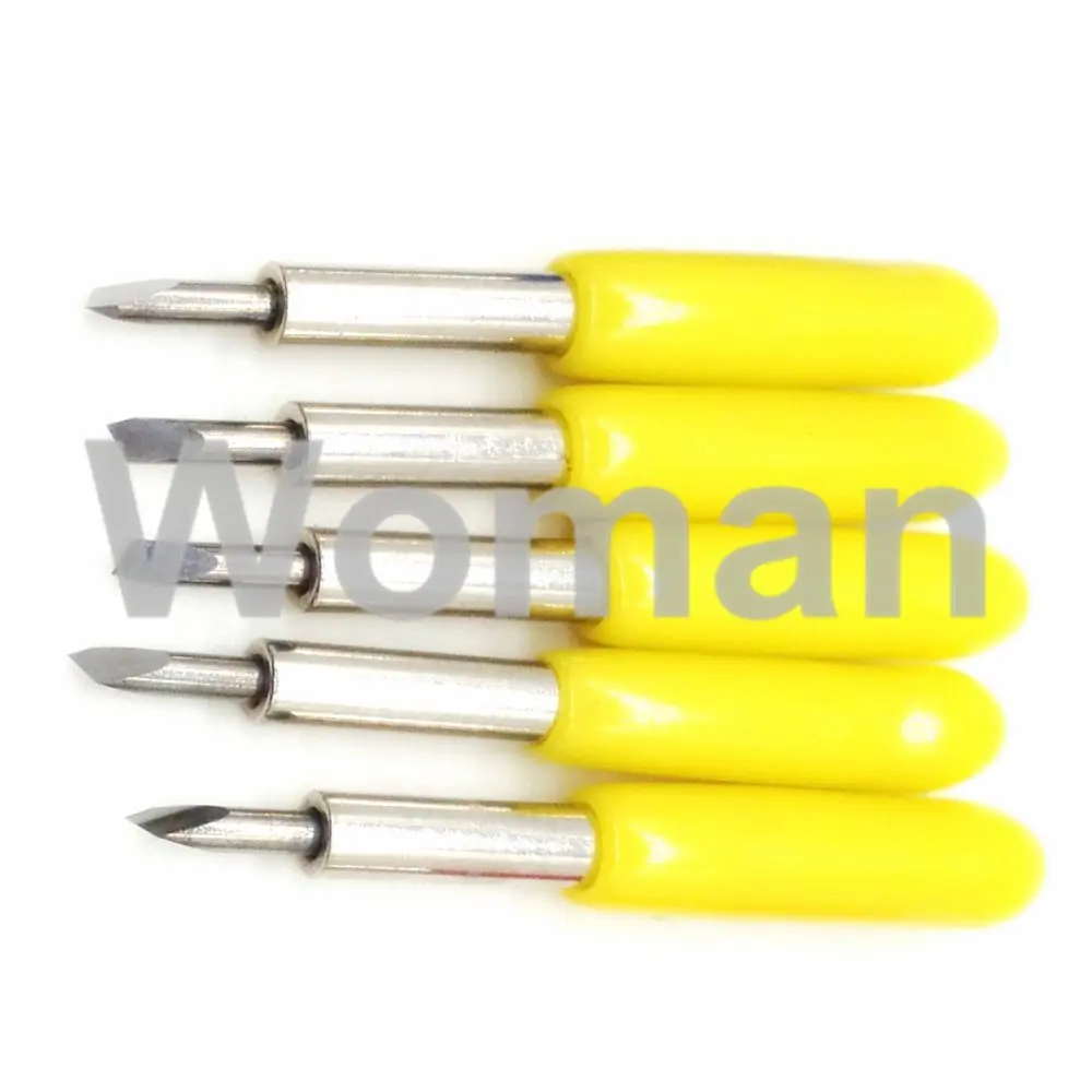 5pcs 30 degrees yellow cap  Cutting Plotter Vinyl Cutter Knife Blades for Cricut Roland