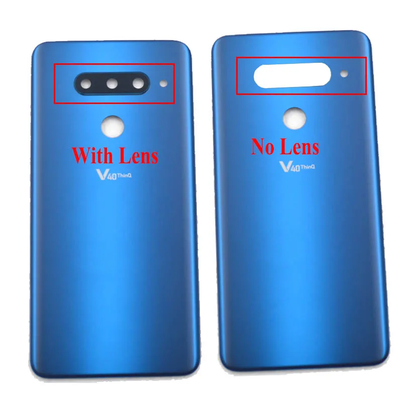 For LG V40 ThinQ Back Cover Battery Cover Door Rear Glass Housing Case For LG V40 Battery Cover Replacement Parts V405QA7