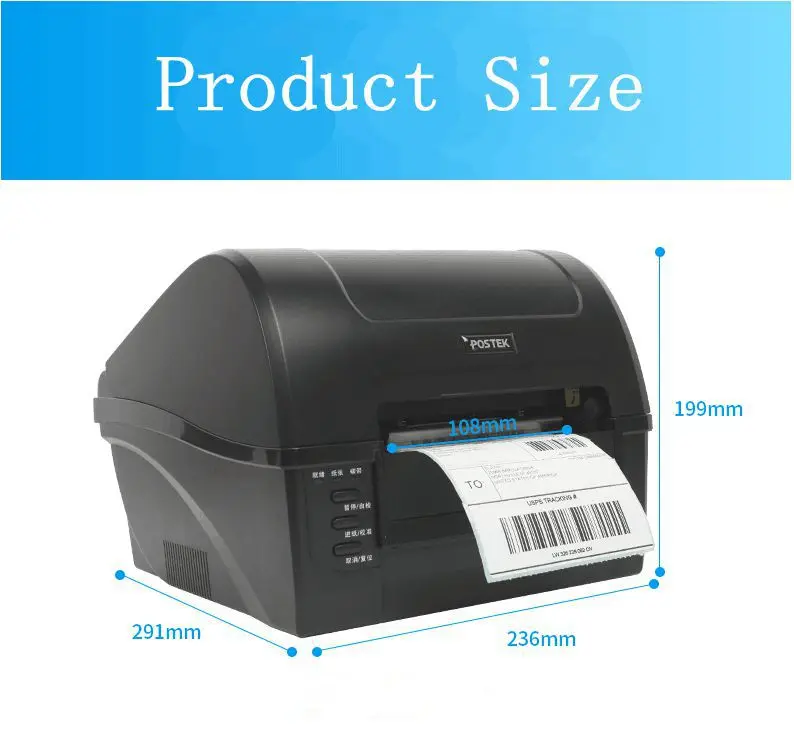 

Label Jewelry Thermal Printer C168 203dpi New original C-168 Barcode Printer Adhesive Tag Electronic Single-Printer Washing