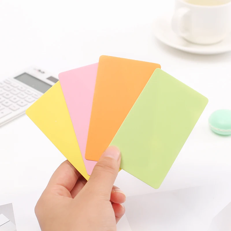 90Sheets/lot Creative Paper Blank Index Flash Cards Korea Stationery DIY Graffiti Kraft memo pad Colorful Message Card Word Note